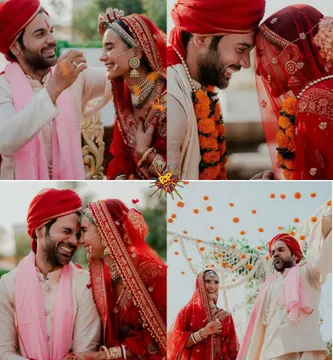 Rajkumar Rao and Patralekhaa set a benchmark in Bollywood of 'real relationships', duo finally get hitched to each other after dating for 11 years!