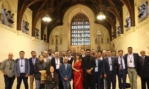 Vivek Ranjan Agnihotri & Pallavi Joshi are the first filmmakers invited to address UK Parliament on India, World Peace & Humanism.