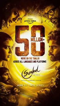 In just 2 days, Amazon Prime Video’s Suzhal - The Vortex Garners 50M + Views Across Languages and Platforms!