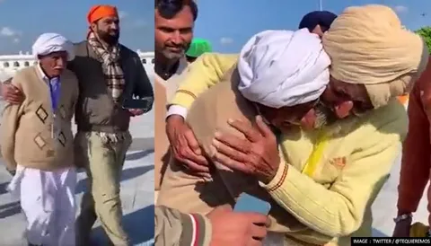 Separated by Partition, Re-United with Tears; Two Brothers Meets After 74 Years, Watch Viral Video Here