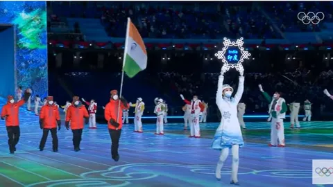 Arif Khan Creates History at Winter Olympics; Leads Indian Contingent