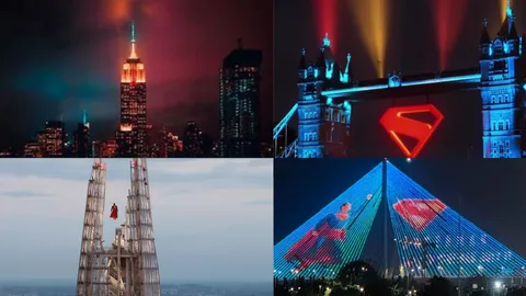 Superman Promotions light up cities from Mumbai to Paris