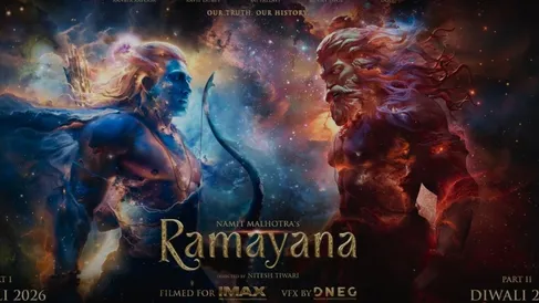 Ramayana First Look: रणबीर की 'रामायणम्' का टीजर रिलीज, मिली भगवान राम-रावण  की पहली झलक - ramayana first look released ranbir kapoor yash glimpse as  rama and ravana teaser namit malhotra nitesh