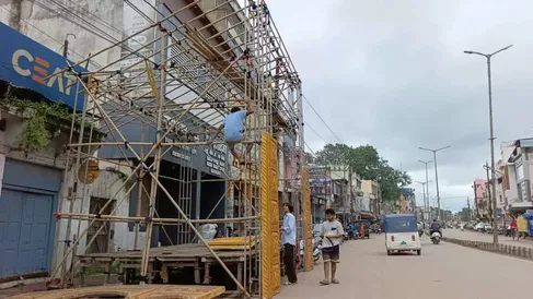 गणेश उत्सव की तैयारी शुरू, तैयार हो रहे गणेश पंडाल