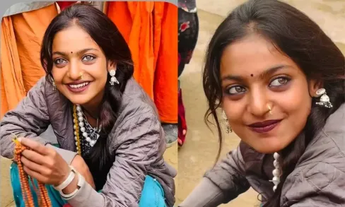 Monalisa: महाकुंभ की वायरल गर्ल मोनालिसा का पहला गाना 'सादगी' हुआ रिलीज;  आंखों की अदाओं से जीता फैंस का दिल | Maha Kumbh's viral girl Monalisa's  first song 'Saadgi' released ...