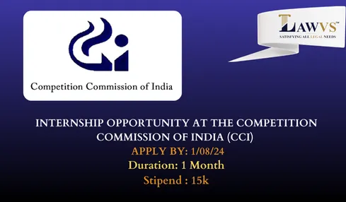 Internship Opportunity at The Competition Commission of India (CCI)
