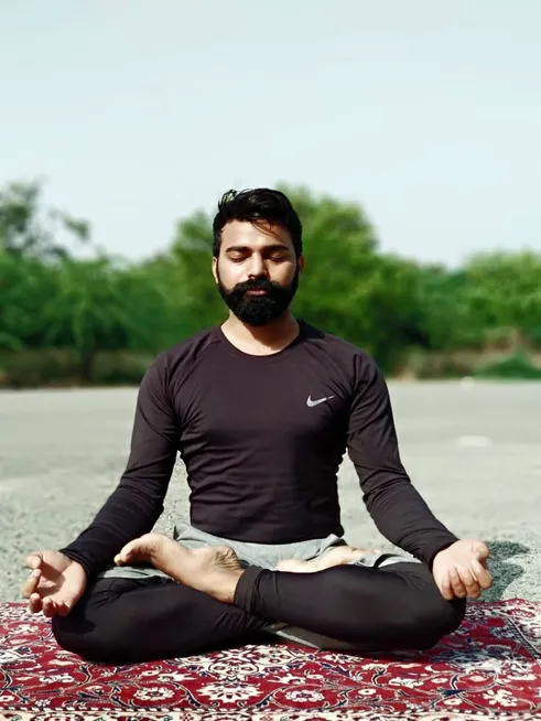 The Lotus pose! (Padmasana) पद्मासन