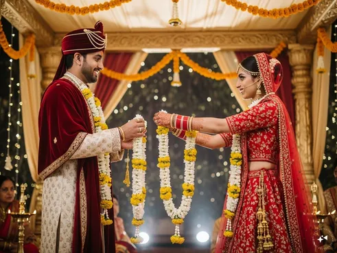 Why bride puts varmala first। दुल्हन ही पहले वरमाला क्यों पहनाती है -  News18 हिंदी