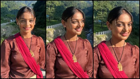 Mahakumbh Girl Monalisa Bhosle Started Shooting For First Film The Diary Of Manipur watch महाकुंभ गर्ल मोनालिसा ने शुरू की 'द डायरी ऑफ मणिपुर' की शूटिंग, देखें फोटोज-वीडियो