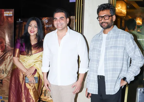 Rituparna Sengupta with Arbaaz Khan and Indranil Sengupta