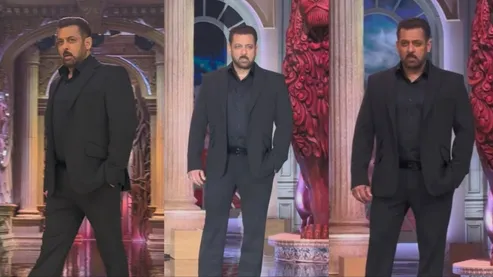Salman Khan ने शुरू की Bigg Boss 19 की शूटिंग, सामने आई डैशिंग लुक की  तस्वीरें | Salman Khan starts shooting for Bigg Boss 19 see actor dashing  look pictures