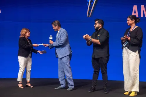 From L to R - Debbie Shore, Co-Founder, Share Our Strength, AD Singh, Founder & MD, Olive Group of Restaurants, Sagar Daryani, President NRAI, and Gauri Devidayal, Co-Founder & Director, Food M