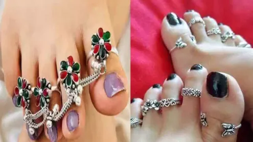 Bichhiya Pehane Ke Niyam Toe Ring Rule Change Toe Ring pair me kitni  bichhiya pahne pair me chandi ka challa pehane ke fayde bichhiya pehnne ke  niyam kya hota hai Newstrack Hindi-