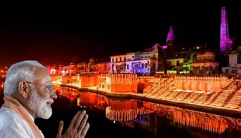 प्रभु श्रीराम के स्वागत को तैयार अयोध्या नगरी, सरयू के घाटों पर रोशन होंगे  रिकॉर्ड 24 लाख दीए, 3D इम्पैक्ट वाले राम मंदिर मॉडल के साथ प्राण ...