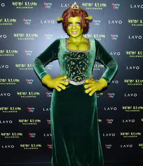 heidi klum fiona shrek halloween costume