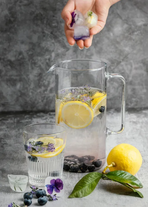 WATER+ blueberries, lavender, lemon