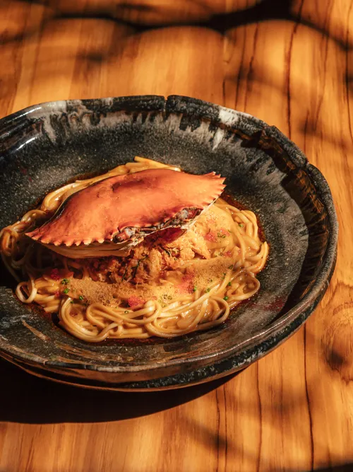- Crab Udon Noodles- Crab Udon Noodles