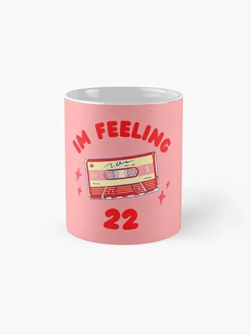 CRAFT MANIACS Taylor Swift Feelin 22 Printed 330 ML Tea/Coffee Mug for SWIFTIES | Microwave &amp; Dishwasher Safe