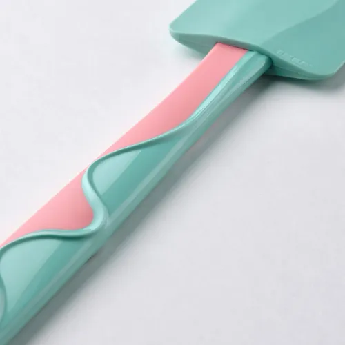 GUBBRÖRA Rubber spatula, turquoise/pink