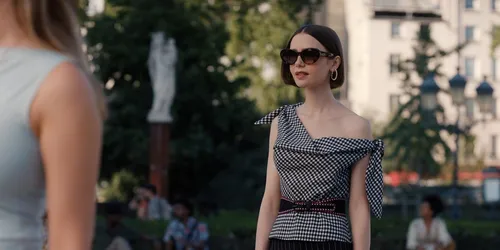 emily in paris. lily collins as emily in episode 507 of emily in paris. cr. courtesy of netflix &copy; 2025