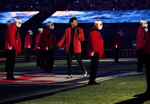 the weeknd rehearses for super bowl lv halftime