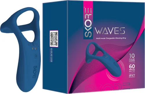SKORE Waves 10 Mode Vibrating Ring | 60min RunTime | IPX7 Waterproof |  Unisex Massager - SKORE : Flipkart.com