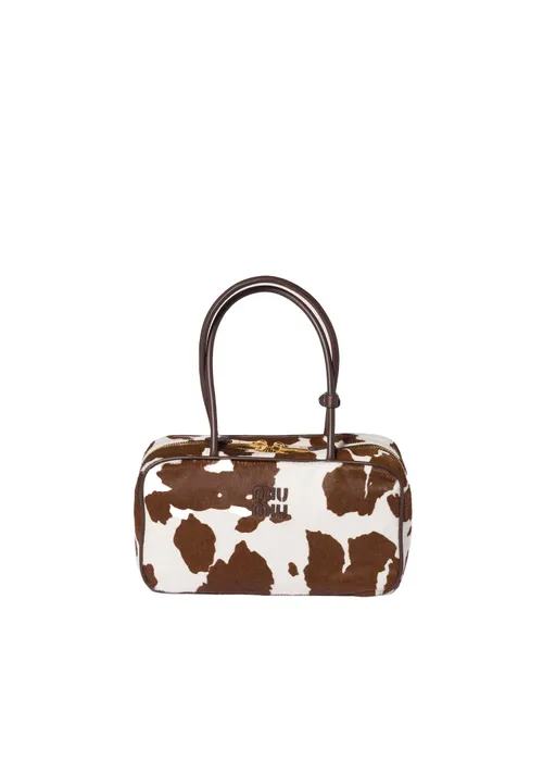 Printed Leather Beau Bag