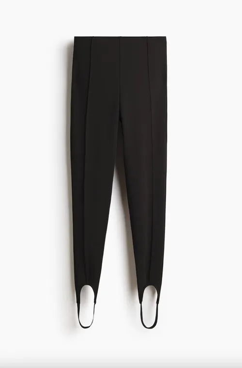Crease-Front Stirrup Leggings