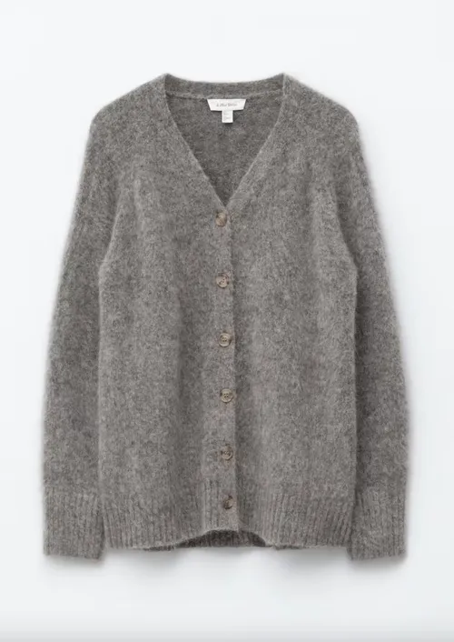 Long Mohair-Blend Cardigan