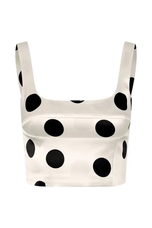 Black Dots Corset Top