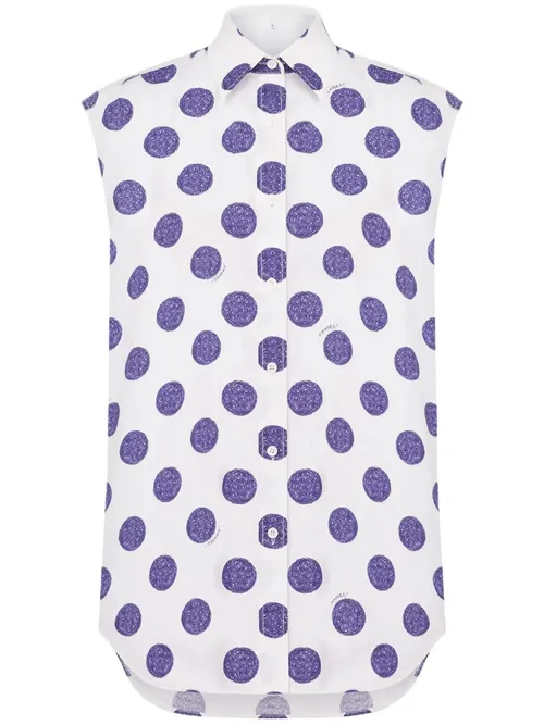 Polka Dot-Print Shirt