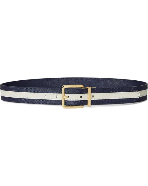 Two-tone Reversible Crosshatch Belt
