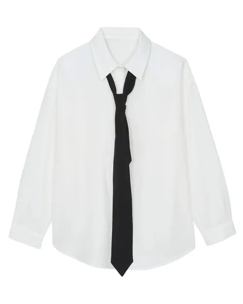 Patti Neck Tie Shirt