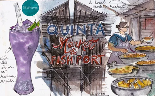 5. Ube Shake and Qunita  Market