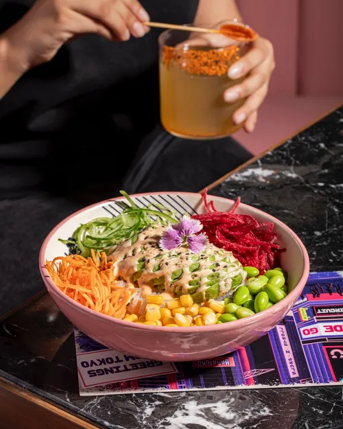 Avocado poke bowl