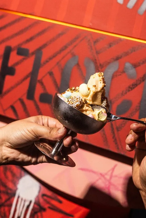 WarmRumBalMithaiSundae