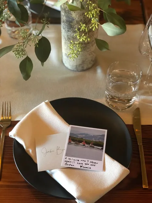 Custom Polaroid Place Settings