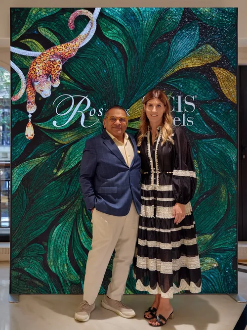 Mr Biren Vaidya, Ms Gioia Placuzzi for The House of Rose x SICIS Jewels