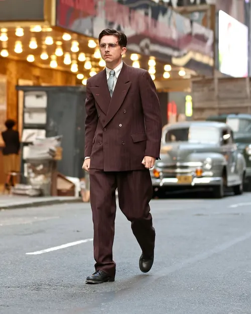 #behindthescenes with @tchalamet on the set of “Marty Supreme.” 🎬📸#timotheechalamet #bts #film