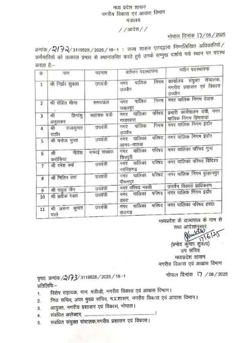 TRANSFER LIST