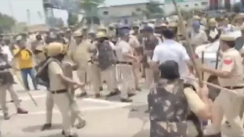 हरियाणा: करनाल में किसानों पर हुआ लाठीचार्ज, विरोध में रोहतक-पानीपत हाईवे  जाम - Gohana Road Jam By Farmers Rohtak Panipat national Highway protest  anger NTC - AajTak