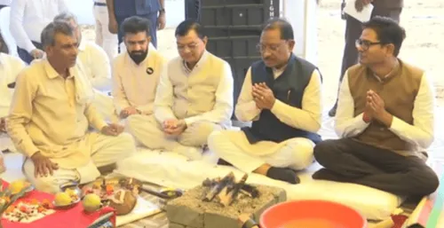 Bhoomi Pujan : सीएम विष्णु देव साय ने किया AI डेटा सेंटर पार्क का भूमि पूजन  - Aaj Ki Jandhara