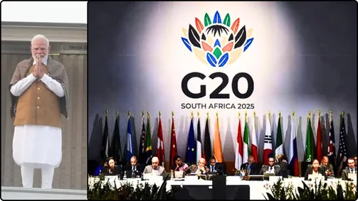 G20 Summit : अफ्रीका में मोदी का बयान बोले "जी20 सम्मेलन का आयोजन भारत के  लिए गर्व की बात" | G20 Summit : Modi's statement in Africa said "hosting  the G20 summit