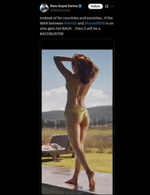 RGV post on Kiara look