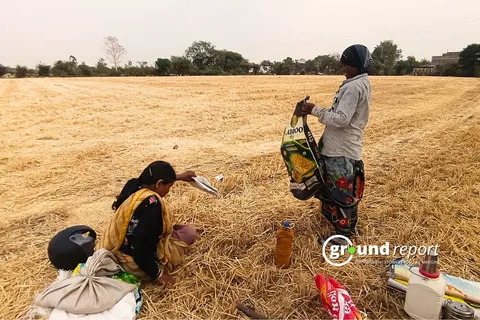Woman Labour working in heatwaves