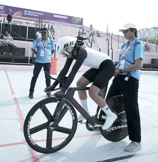 KIUG 2025: Cyclist Meenakshi Rohilla finishes with four golds as Guru Nanak Dev University takes top spot in medals tally (Credit: SAI)