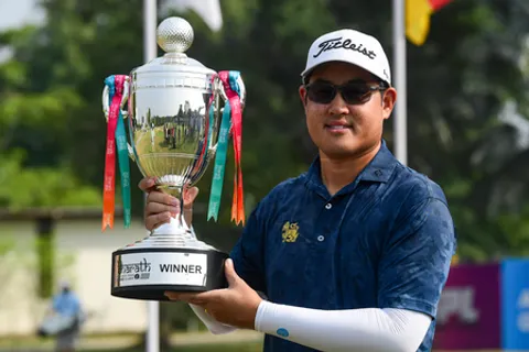 Thailand’s Poosit Supupramai, clinches title with birdie on final hole, Sachin Baisoya finishes third in the Bharath Classic Gujarat 2025 at Kensville Golf Resort near Ahmedabad on Sunday. Photo credit: IGPL