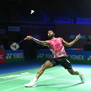 H.S. Prannoy, Kidambi Srikanth pack off youngsters to reach Round 2; Malvika Bansod also advances in women's singles competition of India Open 2026 at the Indira Gandhi Indoor Stadium in New Delhi on Wednesday. Photo credit: BAI