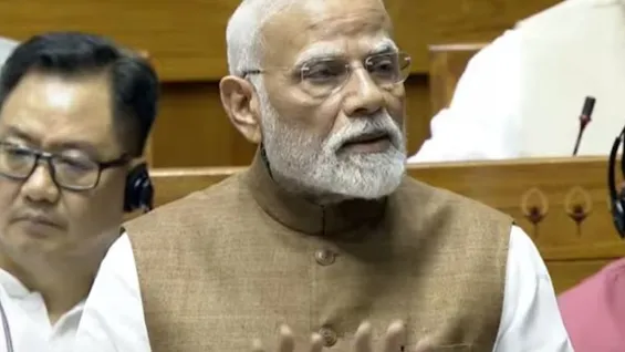 PM Modi in Parliament