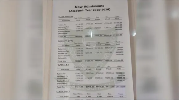 hyderabad school fee structure 